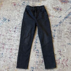 Madewell Black Vintage Cropped Denim Jeans